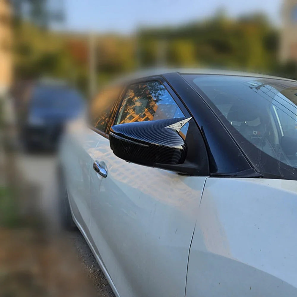 For Nissan Kicks Lannia BlueBird 2015-2021 Car Rearview Side Mirror Cover Wing Cap Exterior Sticker Door Rear View Case Trim Quake