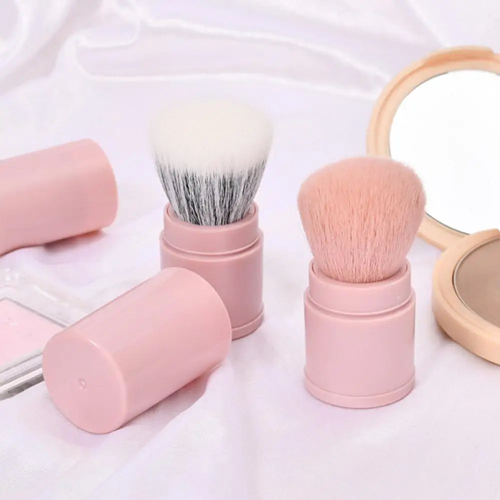 Portable Mini Retractable Blush Brush Soft Loose Powder Foundation Makeup Brush Multi Functional Beauty Makeup Tool Quake
