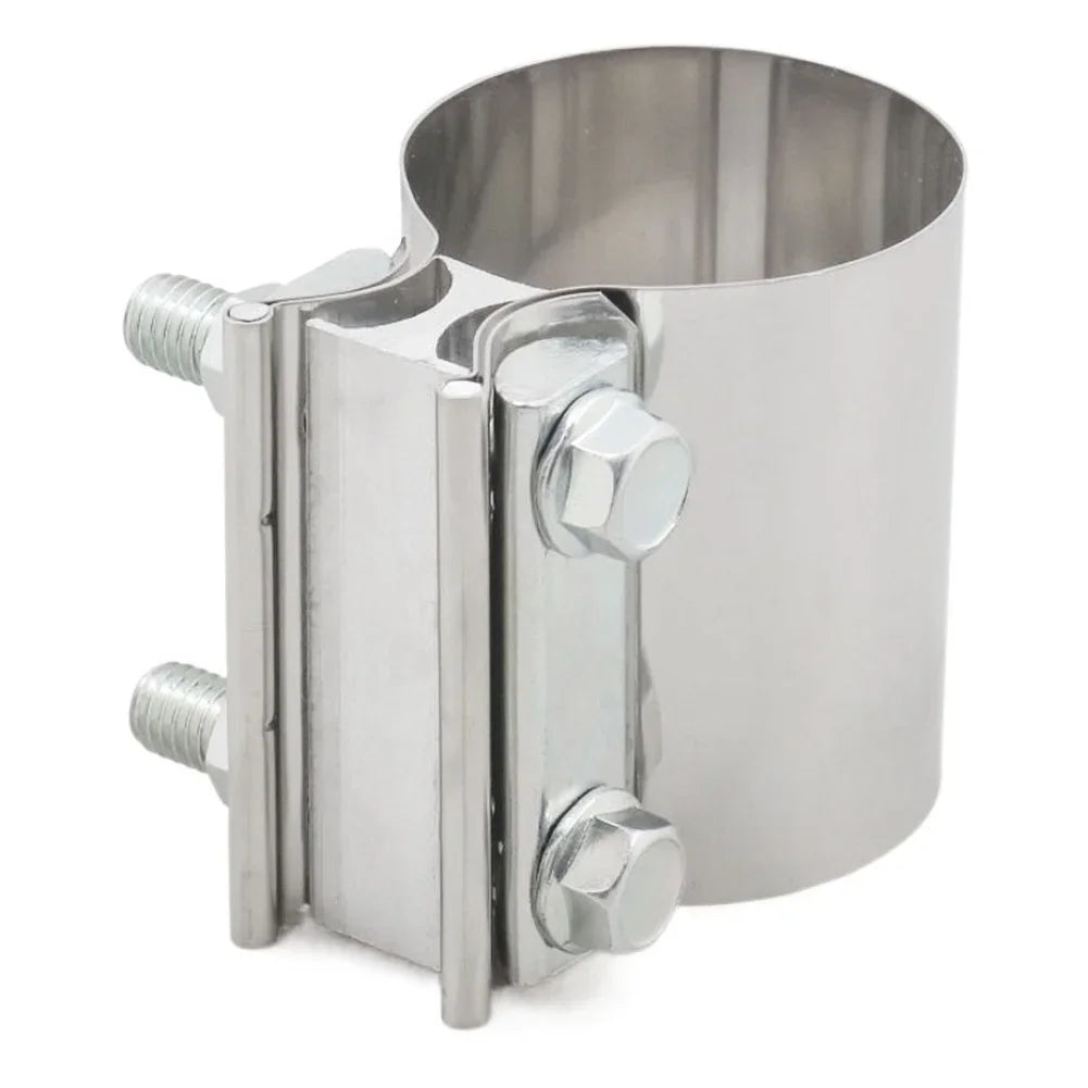 Stainless Steel Exhaust Clamp 2 2.25 2.5 3 4 Inch Muffler Tail Pipe Coupler Band For Car Truck SUV Auto Repair Tool Quake 2 Inches