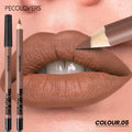 1 Pcs Matte Lip Liner Pencil, Multiple Red Brown Tones Lipstick Pen, Define Lip Lines, Smooth To Slide, Perfect Birthday Gifts Quake 05