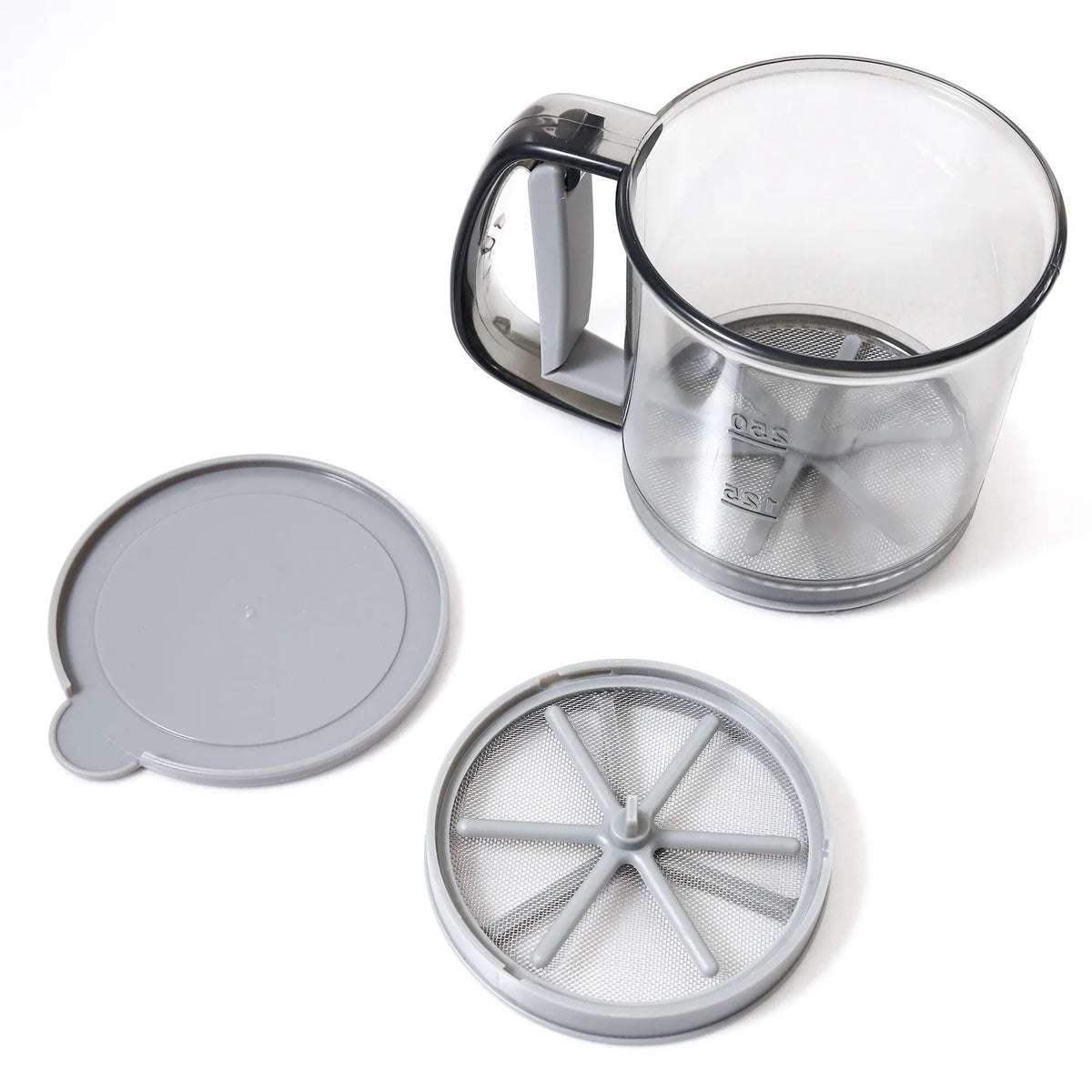 Semi‑Automatic Handheld Flour Sifter Cup Household Baking Powder Sieve Mesh Strainer for Cake Pastry Powder Sugar Dusting Tool Quake