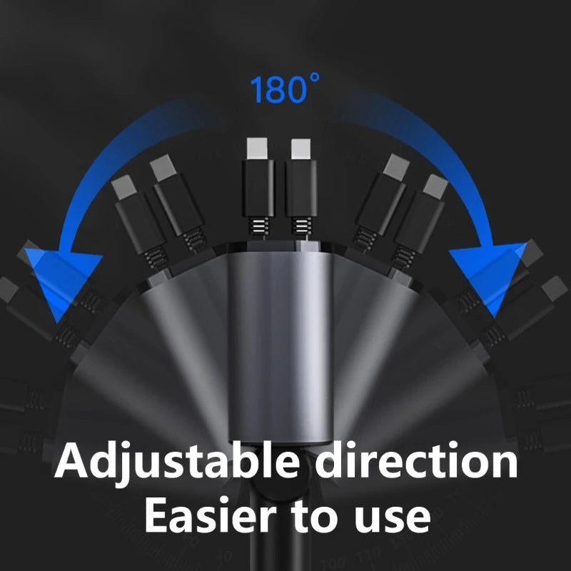 Retractable Car Charger Fast Car Phone Charger Car Charger Adapter with Retractable Cords for Smartphones Tablet K1KF Quake