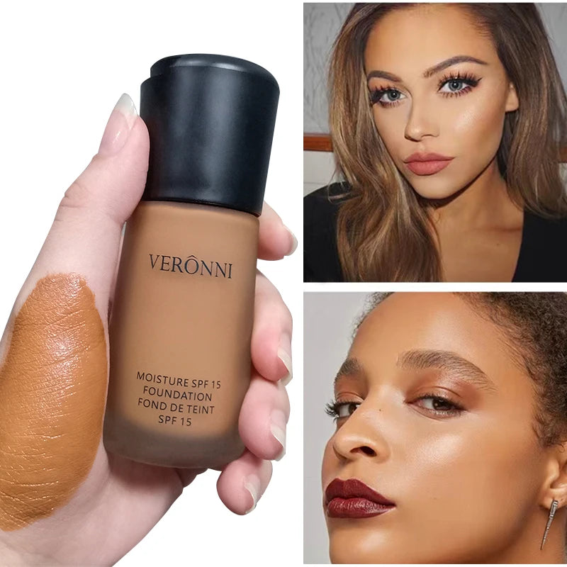 Matte Liquid Foundation Oil Control Concealer BB Cream Waterproof Lasting Full Coverage Natural Face Base Professional Makeup Quake