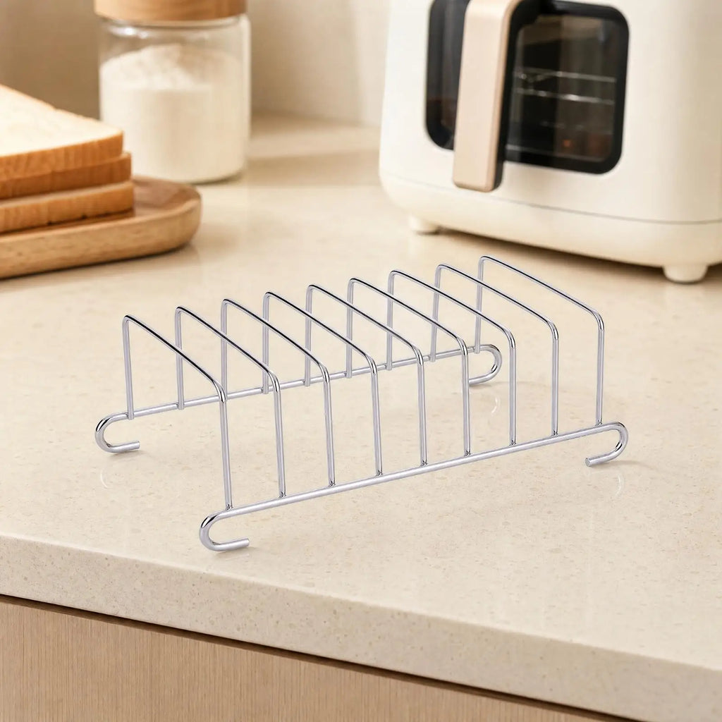 Toaster Rack Stainless Steel Bread Slices Holder Open Wire Design Kitchen Baking Rack for Air Fryer Toaster Oven Cooking Quake