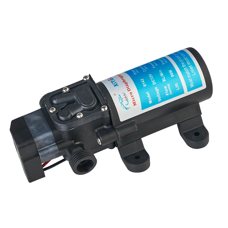 0142YD-12-80 Factory Wholesale High-temperature Water Pump Diaphragm Electric Self-priming Booster Pump Automatic Start and Stop Quake 0142YD-12-80 12V 80W