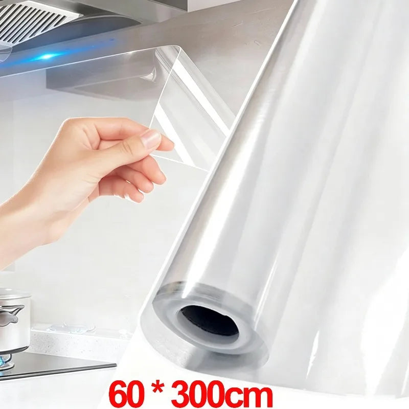 Static Wall Sticker Home Kitchen Backsplash Protector Waterproof Electrostatic Adsorption Film Anti Dirty Easy To Wipe Wallpaper Quake