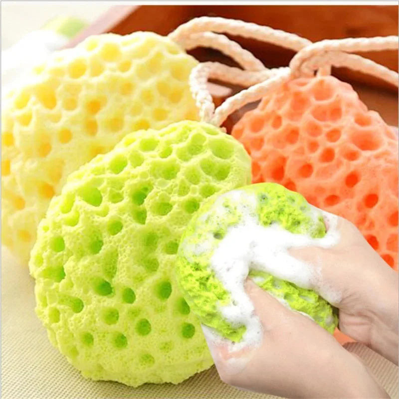 Comfortable Honeycomb Bath Ball Body Cleaning Exfoliante Shower Ball Does Not Fall Apart Soft Bath Sponge Children Kid Bath Ball Quake