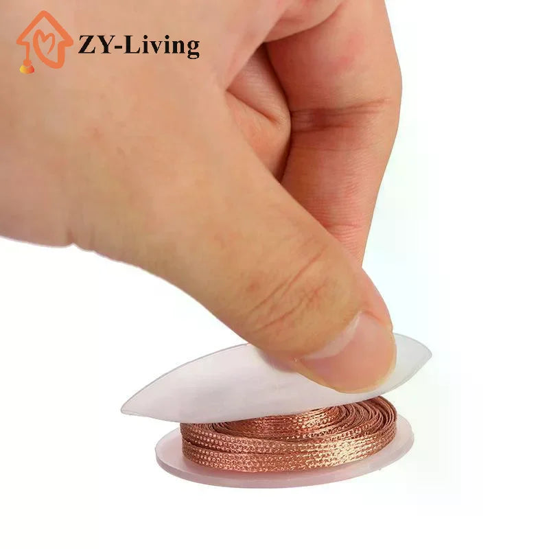 1.5/ Copper Welding Wire Desoldering Mesh Braid Tape Welding Point Solder Soldering Tool Of Electronic PCB Circuit Board Quake