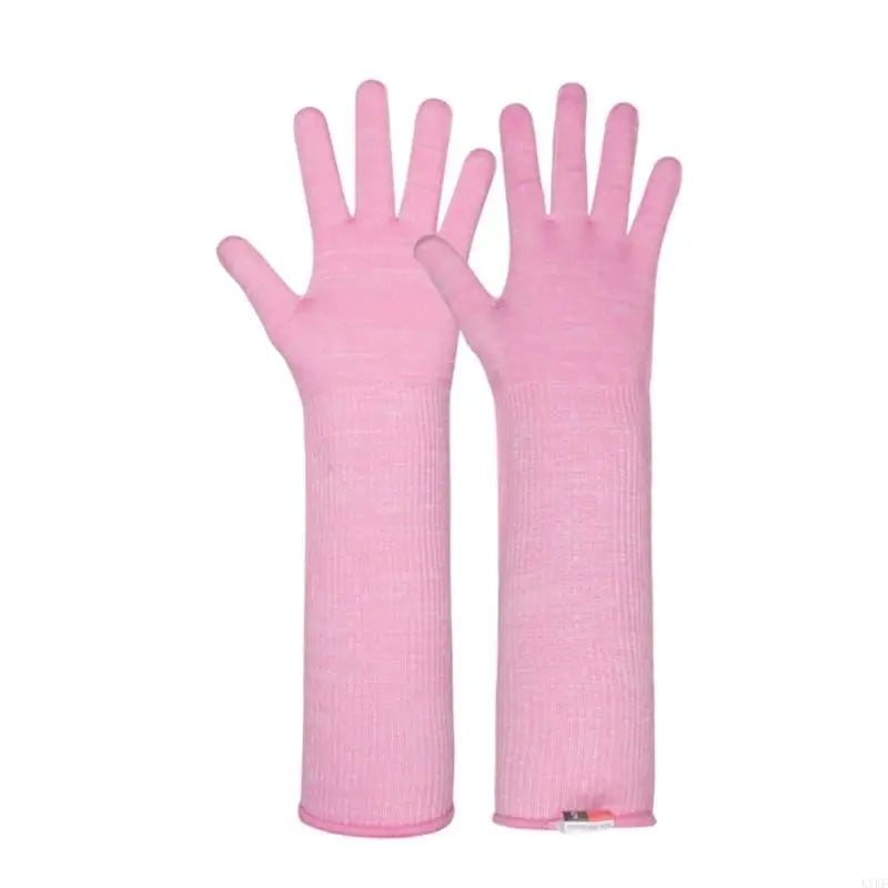 Cut Resistant Pet Handling Gloves with Extended Forearm Coverage, Phone Use Fingers for Grooming and Daily Animal Care K1KF Quake 40cm CN