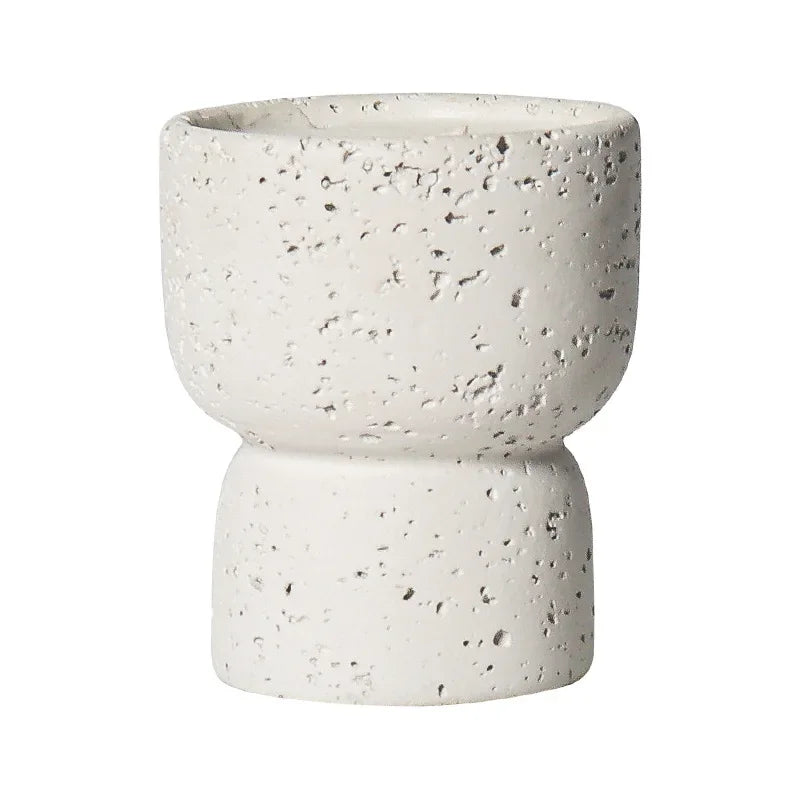 Simple Cement Household Aromatherapy Candles Empty Cups DIY High-value Handicrafts Indoor Candle Holders Decorative Ornaments Quake
