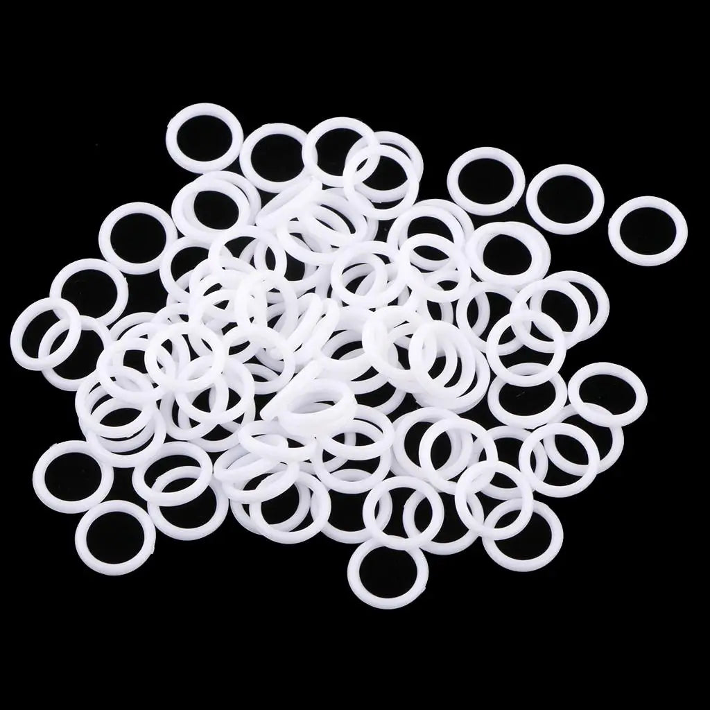 Nylon Bra Strap Adjuster Lightweight Lingerie Slider Buckle Underwear Bra Fastener for Sewing Craft Quake White