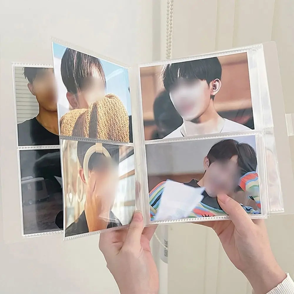 3/4/5/6 Inch 80/160 Slot Photo Album Idol Photocard Holder Idol Star Card Collect Book Creative Photo Albums Picture Card Holder Quake