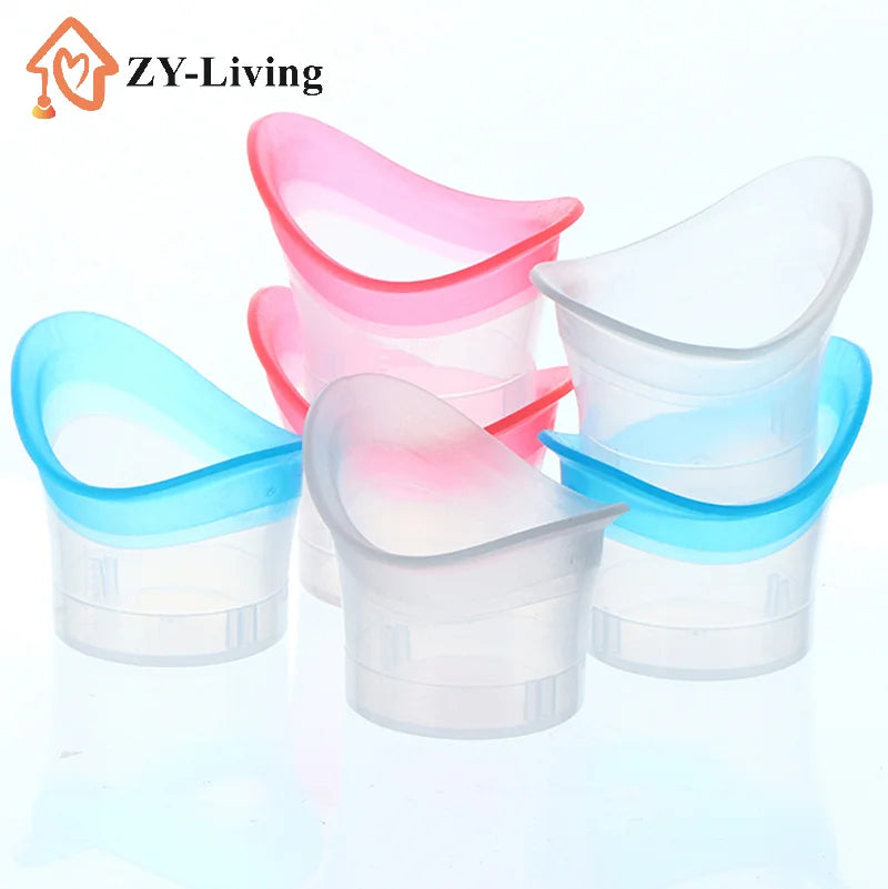 2pcs Eyewash Cup Silicone Resuable Soft Eye Bath Cup Eye Wash Cup Quake