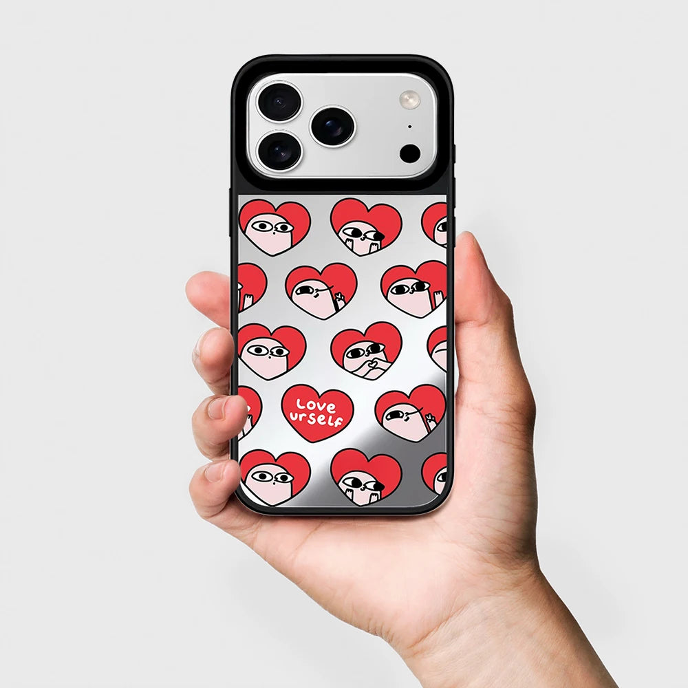 6090447 Mirror Surface Magnetic Phone Case Cover for IPhone 13 14 15 16 17 18 Pro Max Case Multicolor Quake