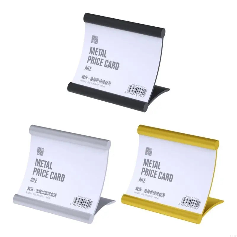 Professional Aluminum Alloy Name Card Holders Desktop Card Display Nameplate Stand Perfect For Meetings And Promotions K1KF Quake