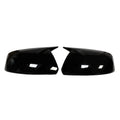For Mercedes Benz W245 W169 2008-2012 2x Car Sticker Rearview Side Mirror Cover Wing Cap Exterior Case Trim Accessories Vehicle Quake Gloss Black