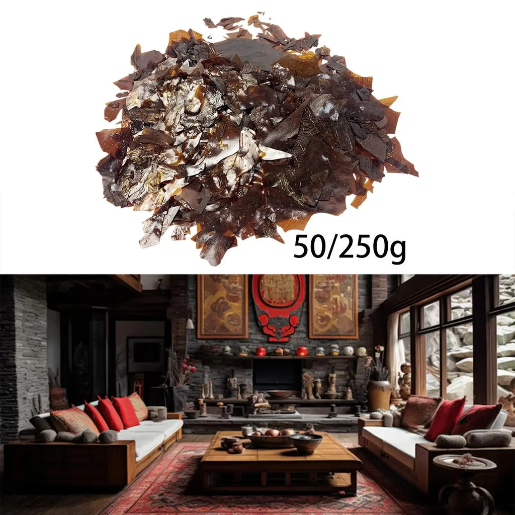 Dewaxed Blonde Shellac Flake Household Painting Material Multipurpose Craft Supplies for Home Wood Furniture Restoration Quake