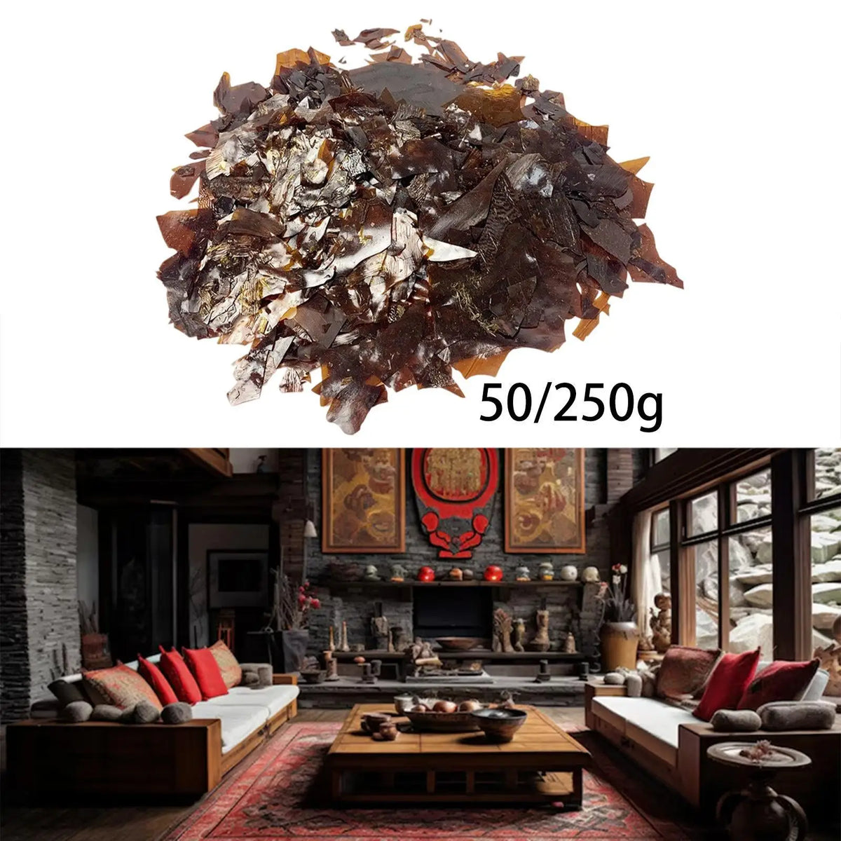 Dewaxed Blonde Shellac Flake Household Painting Material Multipurpose Craft Supplies for Home Wood Furniture Restoration Quake
