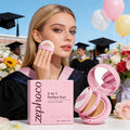 Zephoco2-in-1Cushion Foundation Lightweight Hydrating Long Lasting Daily Wear Photo Ready Ideal for Graduation And Party Makeup Quake 1pc