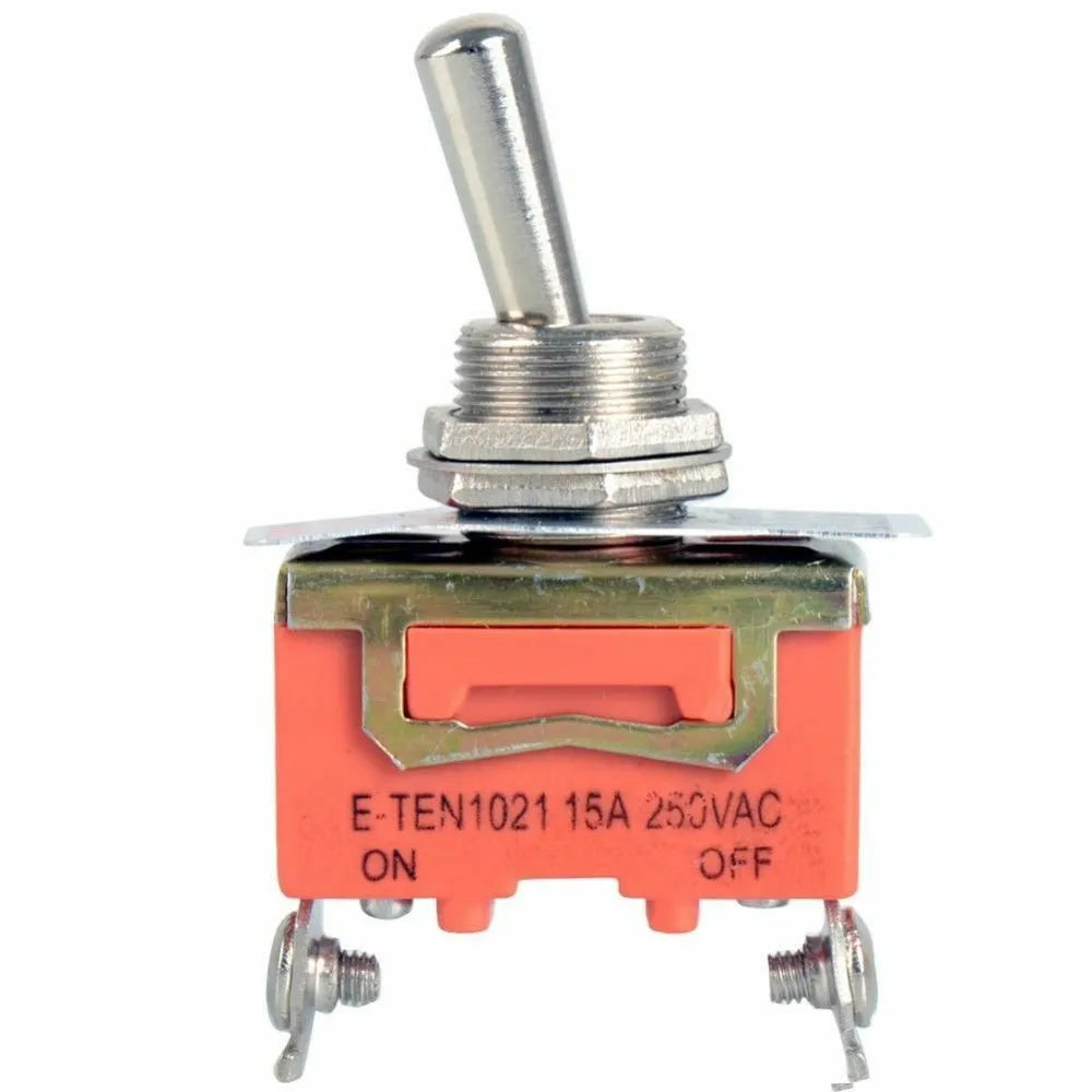 Car SPST for toggle Switch 12V ON/OFF Waterproof Cover for maximum Withstand Voltage 250V Thread Diameter 11 6mm Quake