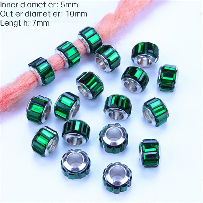5pcs Hair Dreadlock Jewelry Hair Little Braids Decoration Beaded Bead Wig Headdress Hair Accessories Styling Tool Braiders Stuff Quake LQ684 4