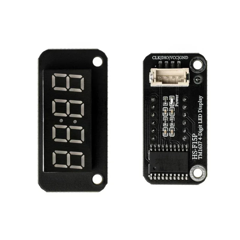 TM-1637 0.56 inch four-digit seven-segment digital tube clock display module, with clock point electronic clock display Quake