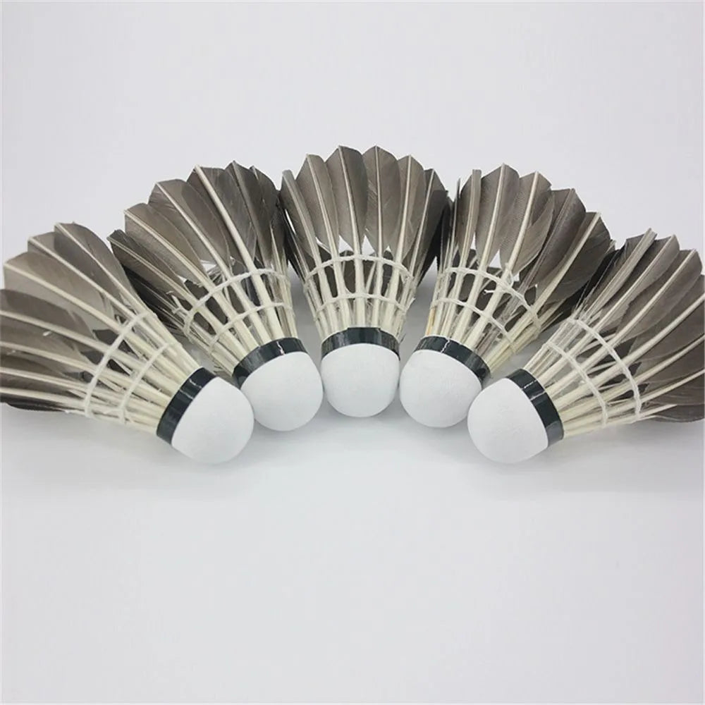 Professional Badminton Shuttlecock Black Goose Feather Badminton Shuttlecock Training Sport Badminton Ball Quake