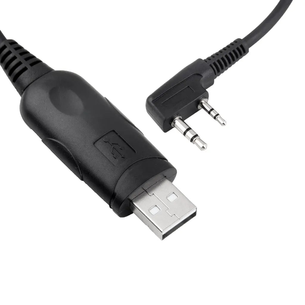 Universal USB Programming Cable 2 Pin Interface Plastic Connector for Two Way Handy Radios Quake
