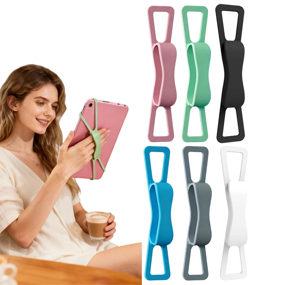 2pcs Silicone Hand Strap Holder for E-Readers,Kindle and Tablets - Minimize Drops & Fatigue for Kindle,E-Books,Mini Tablets Quake