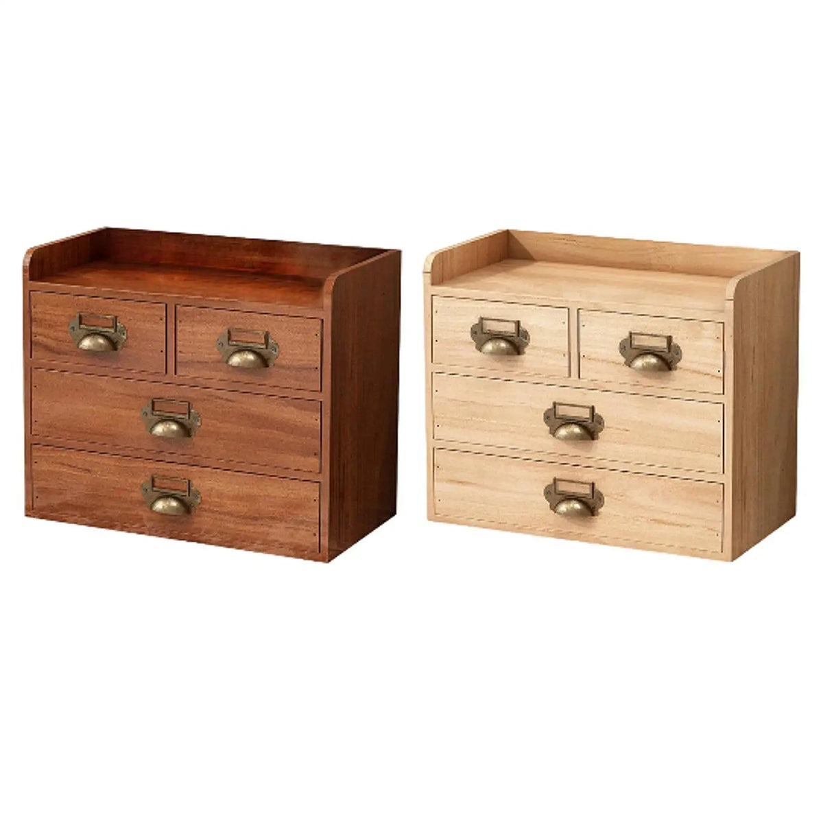 Desk Drawer Organizer Wooden Storage Box Farmhouse Home Decor Dresser Organization for Entryway Daily Use Toiletry Closet Quake