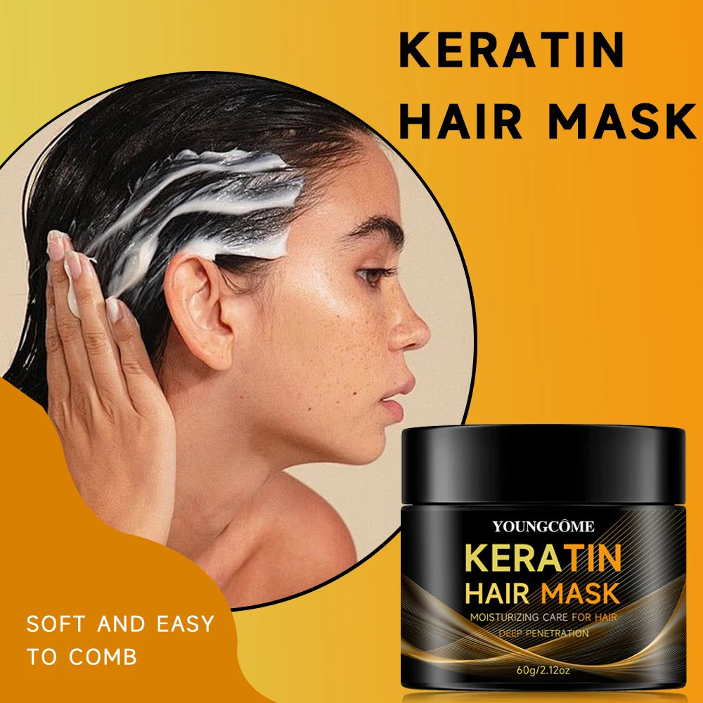Vitamins Keratin Hair Mask Deep Conditioner,Repair for Dry Damaged and Color Treated Hair,moisturizing and nourishing hair Quake