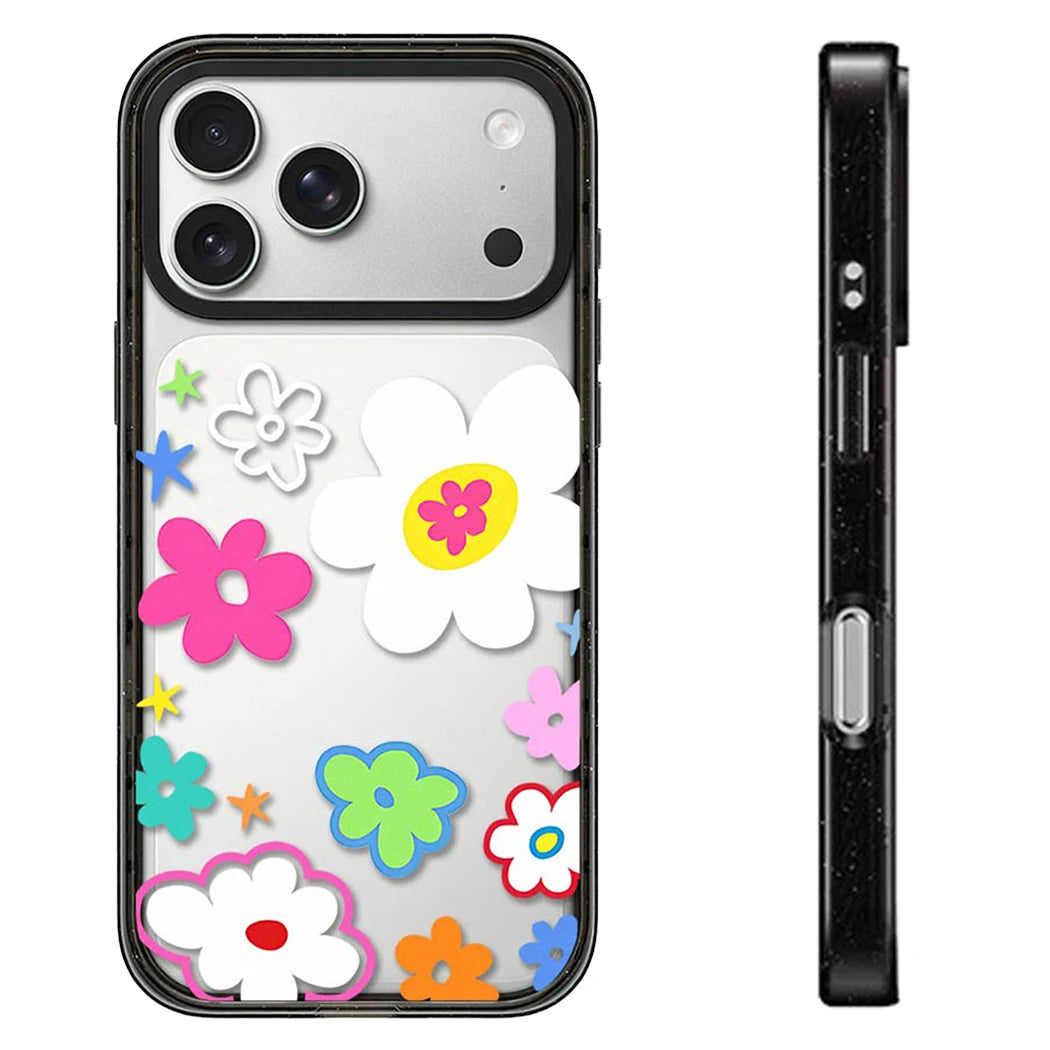 II Multicolor Pattern Impact Black Border Magnetic Case: Compatible with IPhone 18 17 16 15 14 13 Pro Max 18Pro Quake