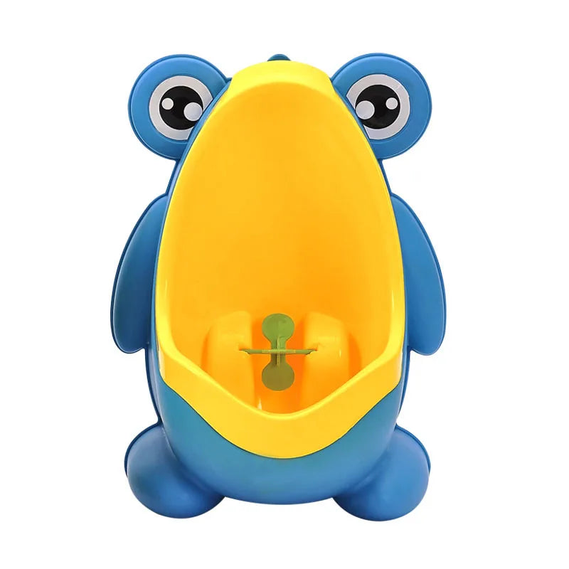 Children Baby Boy Wall-Mounted Hook Frog Potty Toilet Training Frog Stand Vertical Urinal Penico Pee Infant Toddler Bathroom Quake