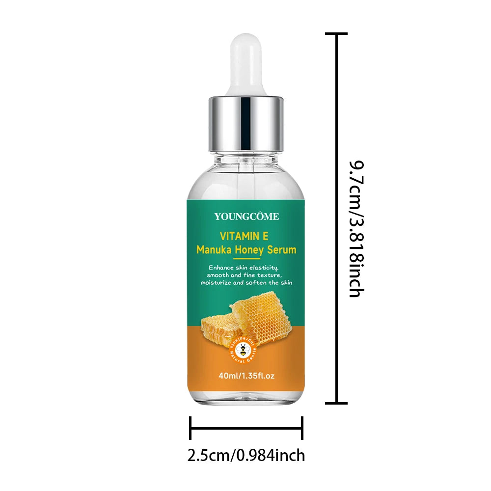 Vitamin E Manuka Honey Essence Moisturizing Face Serum Korean Skincare Products Antiwrinkle Facial Serum40ml/60ml 2025 NEW Quake 40ML