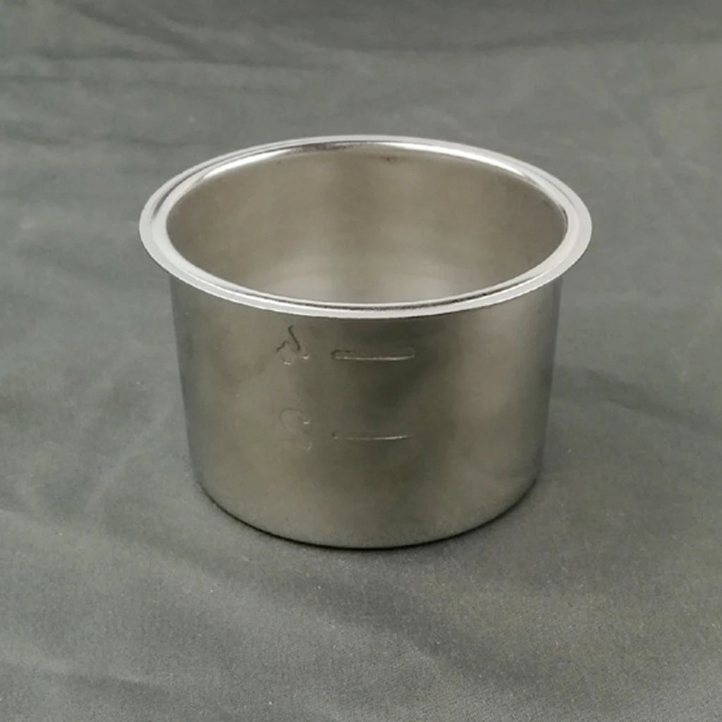 Double Layer Coffee Maker Filter Stainless Steel Powder Bowl Replacement for Home Espresso Machine Quake