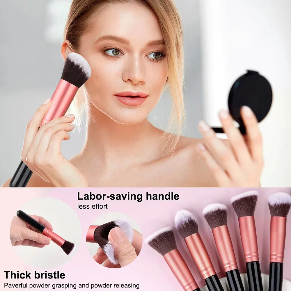 14-16pcs Makeup Brush Set for Women Super Soft Detail Brushes including Blush Foundation Concealer Eyeshadow Beauty Tools Quake