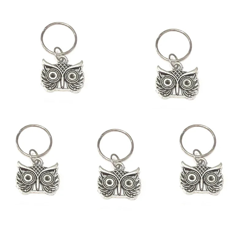 Metal Hair Braiding Rings Dreadlock Beads & Cuffs 5–8 Pcs