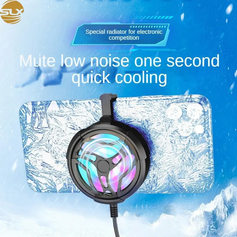 Gamepad Mobile Radiator Big Wind Mobile Fan Mini Portable Cooler for IPhone Samsung Huawei Xiaomi Mobile Phone Universal Quake