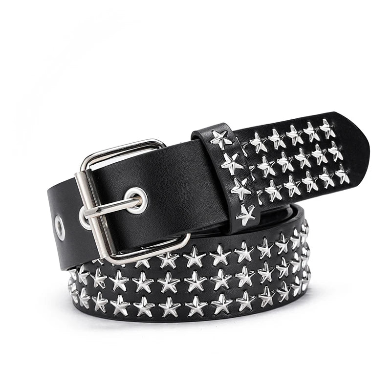 1Pcs Y2K Metal Belt For Men & Women Punk Hardware Jeans Belt Designer Belt Quake A3