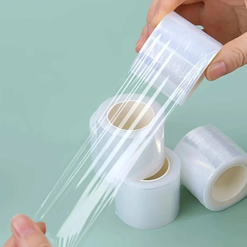 vvocci Disposable Microblading & Tattoo Cling Film Wrap – Clear Protective Cover for Eyebrows & Lips (1 Roll) Quake