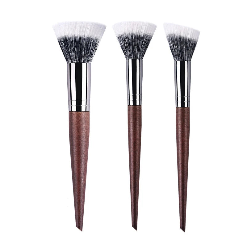 Professional Makeup Brushes Powder contour Setting Multi-Functional Make up Brush Stippling Blush soft Natural wood goat hair Quake