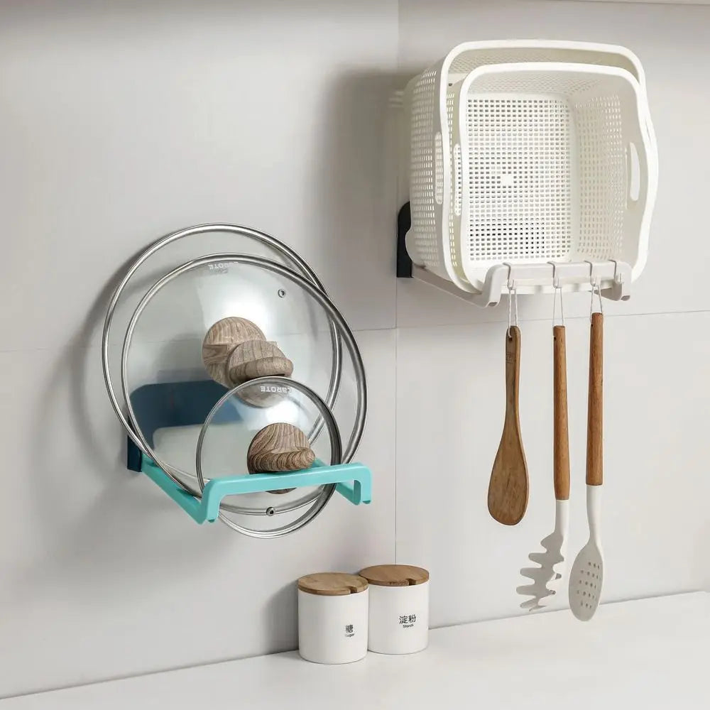 Portable Foldable Washbasin Storage Rack Wall-mounted Basin Bracket without Drilling Home Bathroom Storage Hook Quake