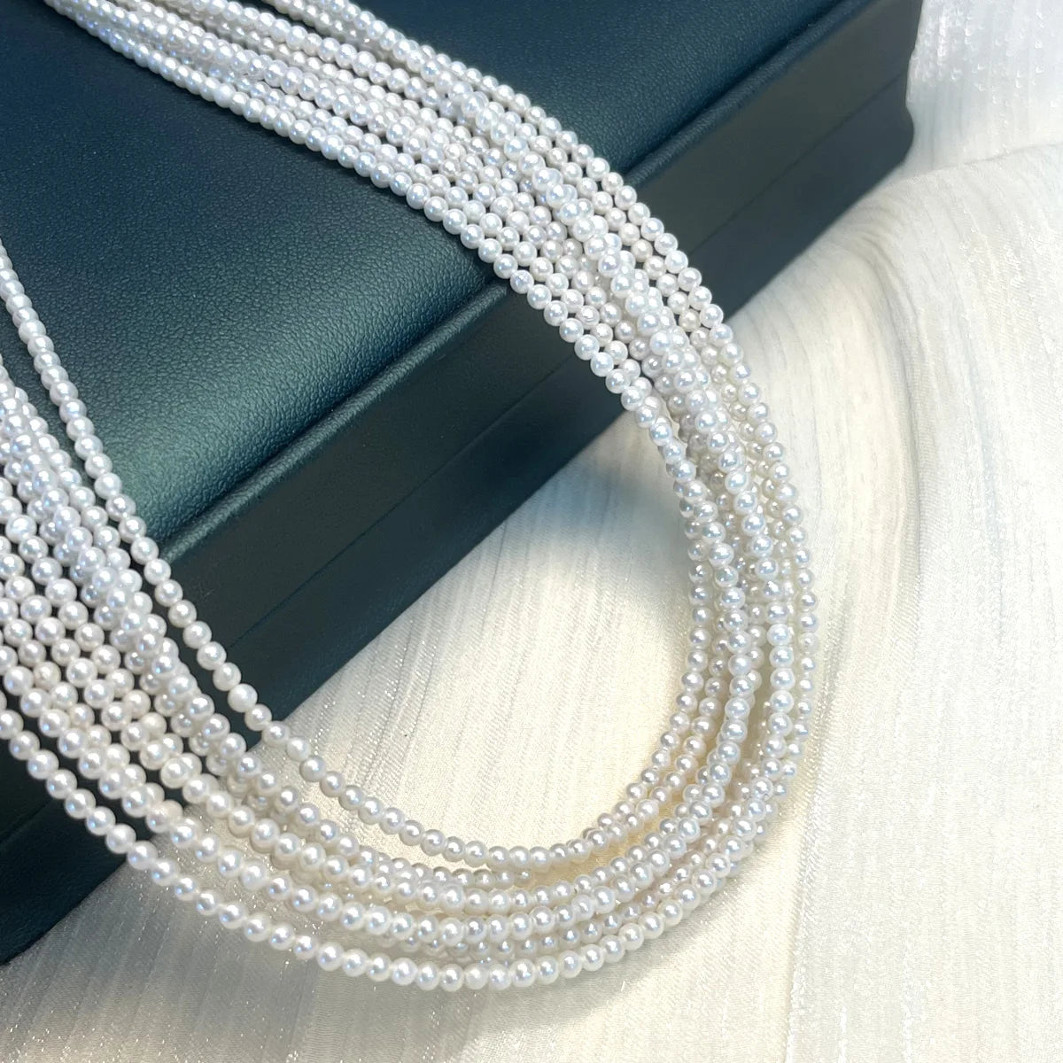 Nearround Pearl 2-3mm Natural Freshwater Pearl Isolation Beads For Jewelry Making DIY Necklace Earrings Bracelet Accessory Quake