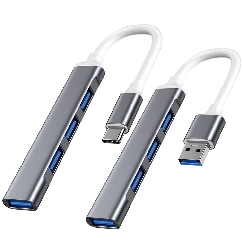 USB C HUB 3.0 Type C 3.1 4 Port Multi Splitter Adapter OTG For Xiaomi Lenovo Macbook Pro 13 15 Air Pro PC Computer Accessories Quake