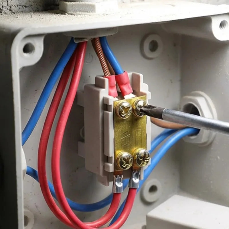 5/1Set T-type Branch Wiring Terminal Quick Wire Connector Block Electrical Cable Junction Box High Power Splitter Wire Connector Quake