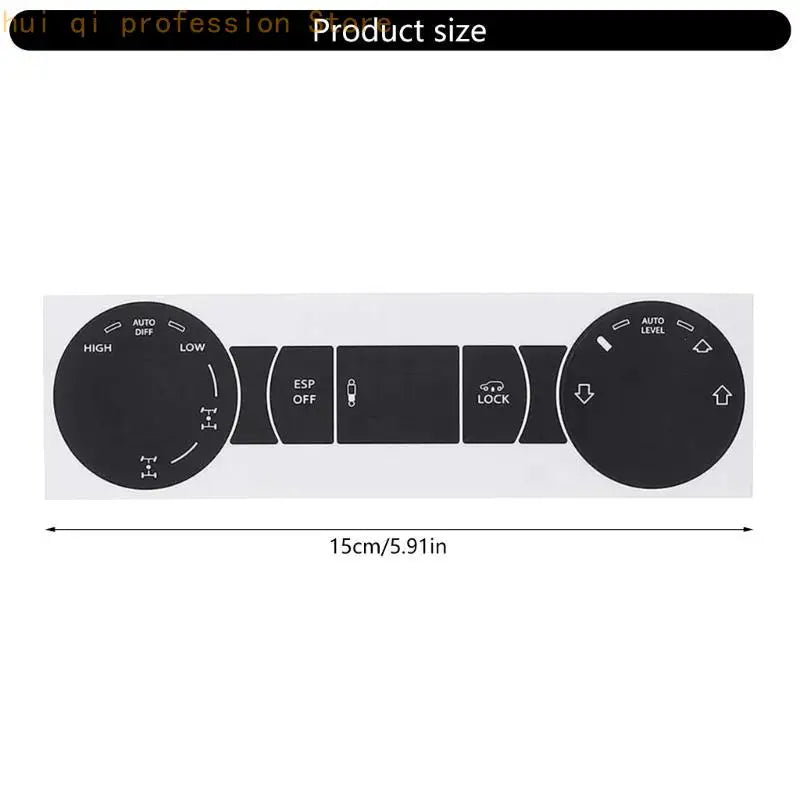 Light Permeable Control Panel Stickers Decal For Automotive Switches Maintenance H8WE Quake