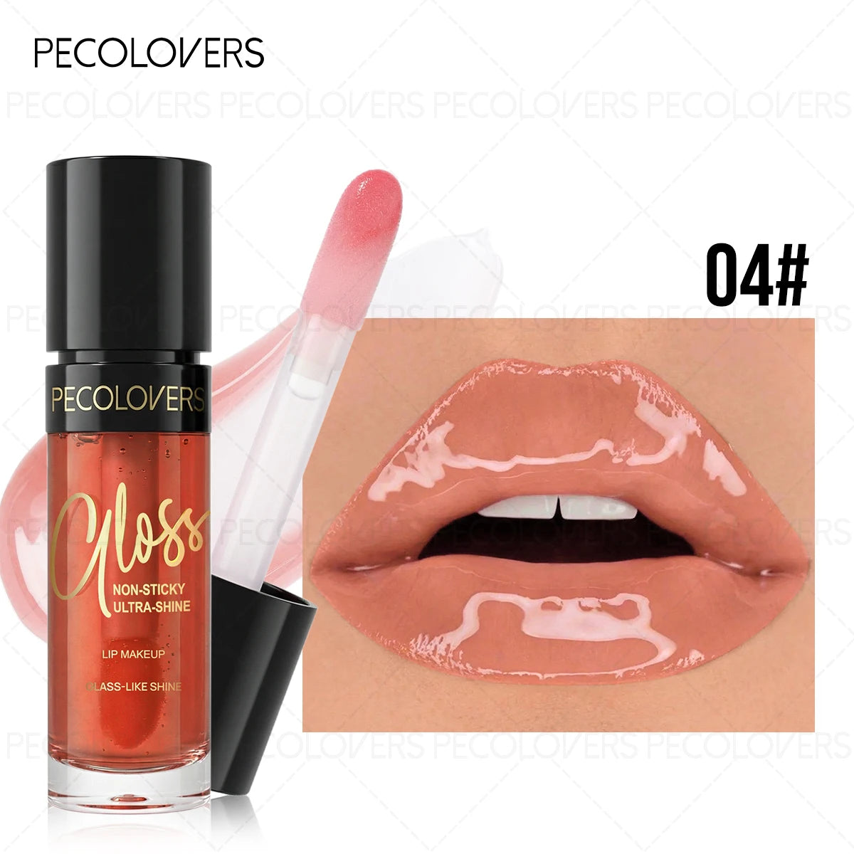Moisturizing Colorful Lip Oil Lip Gloss, Shiny Lip Glaze Lip Gloss, Hydrating and Light Texture, Water Gloss Natural Finish Quake 04