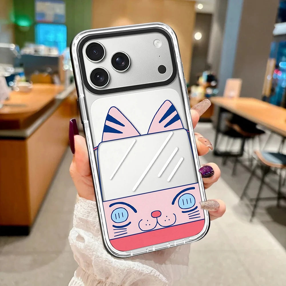 Bamboo Panda White Border Magnetic Phone Case Cover for IPhone 12 13 14 15 16 17 18 Pro Max Case Quake