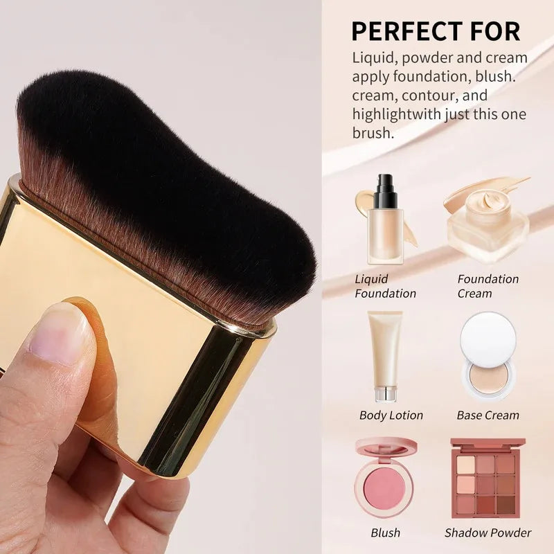 MAANGE Large Makeup Brushes for Contouring Tanning Liquid Foundation Cream Blush Soft Bristle Multi-purpose Makeup Tool for Days Quake