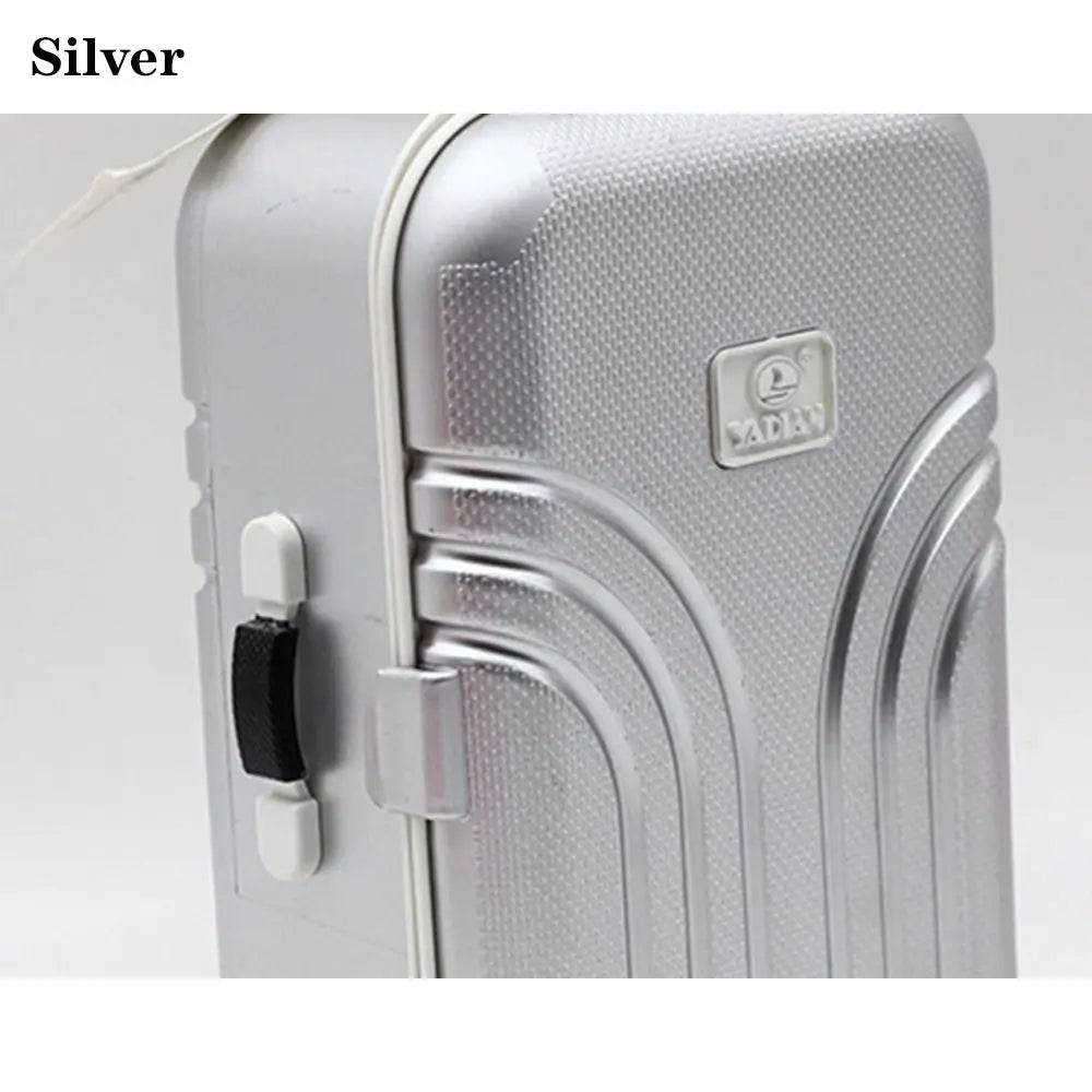 Dollhouse Decor Business Mini Miniature Suitcase Travel Case Trolley For 1/4 1/6 Dolls Quake silver